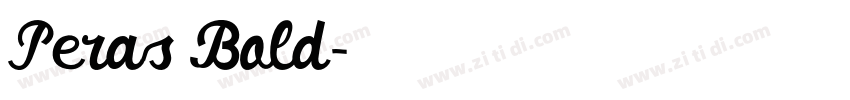 Peras Bold字体转换